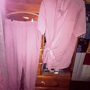 SHEIN Pink Jogger Set